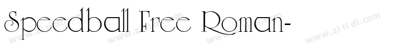 Speedball Free Roman字体转换